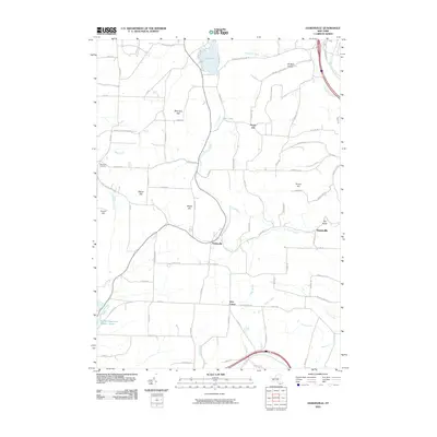 2010 Map of Haskinville, 2010 Print
