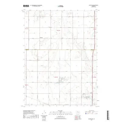 2017 Map of Hastings NW, 2017 Print