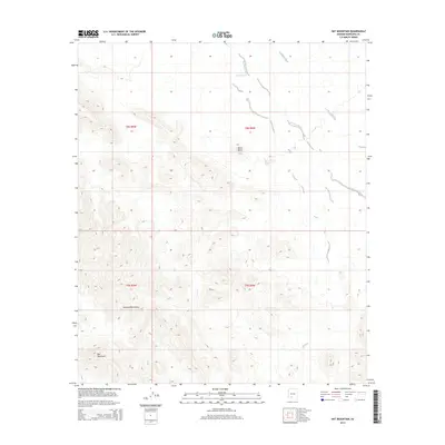 2014 Map of Hat Mountain, 2014 Print
