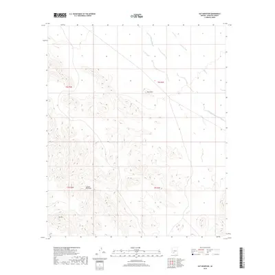 2018 Map of Hat Mountain, 2018 Print