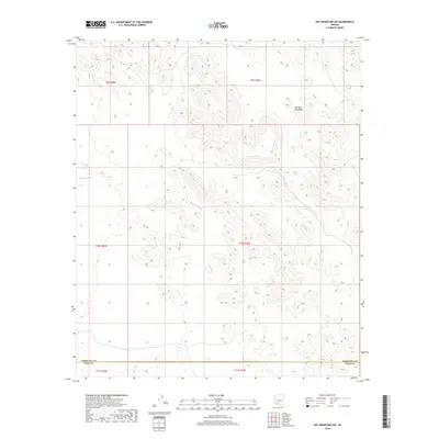 2018 Map of Hat Mountain SW, 2018 Print
