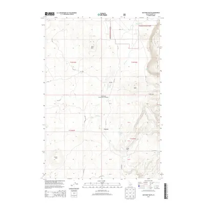 2013 Map of Hatchery Butte, 2013 Print