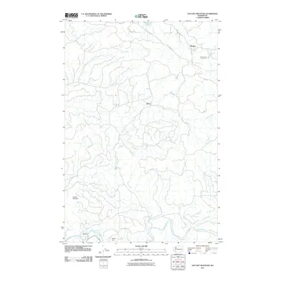 2011 Map of Hatchet Mountain, 2011 Print