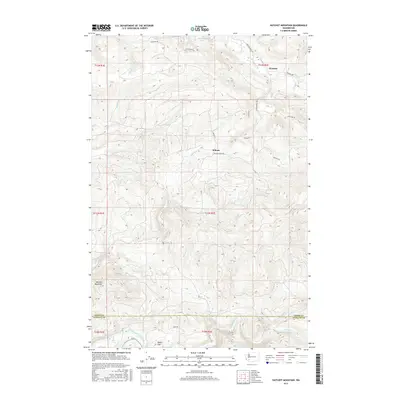 2017 Map of Hatchet Mountain, 2017 Print