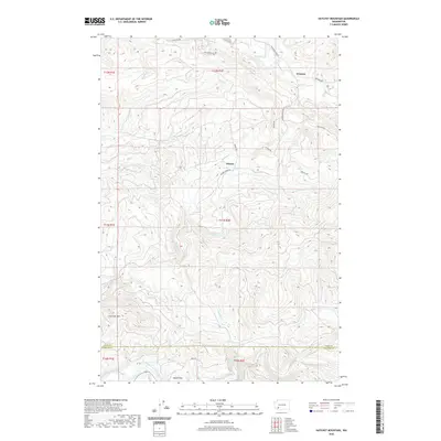 2020 Map of Hatchet Mountain, 2020 Print