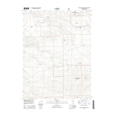 2015 Map of Hatchet Mountain Pass, 2015 Print