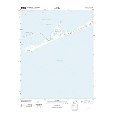 2011 Map of Hatteras, 2011 Print