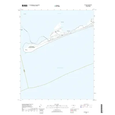 2019 Map of Hatteras, 2019 Print