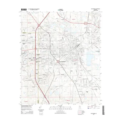 2015 Map of Hattiesburg, 2015 Print