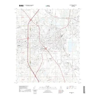 2018 Map of Hattiesburg, 2018 Print