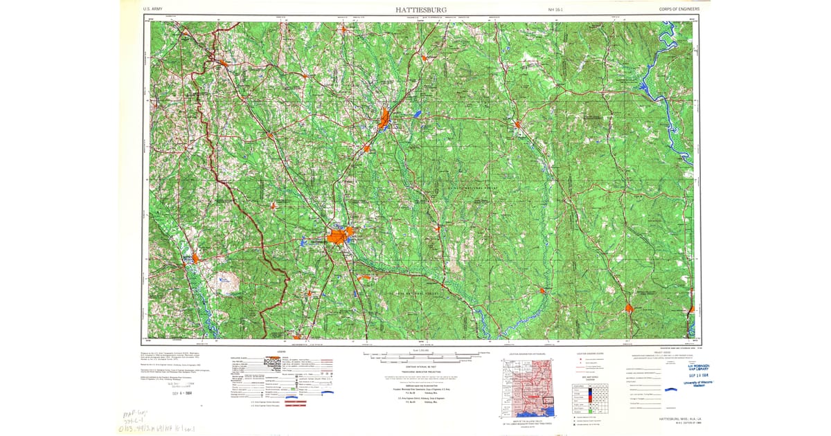 1980s Maps of Prentiss MS Pastmaps - Hattiesburg Forrest County Ms Usgs Topo 1984 Og 1200x630 