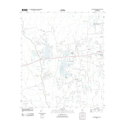 2012 Map of Hattiesburg SW, 2012 Print