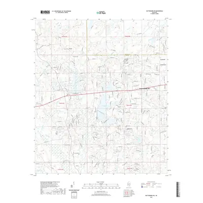 2020 Map of Hattiesburg SW, 2020 Print