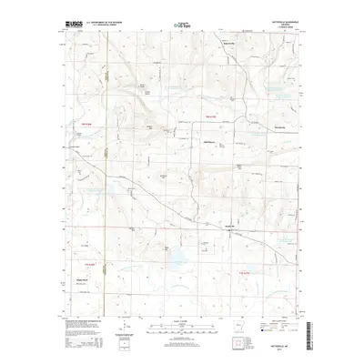 2014 Map of Hattieville, 2014 Print