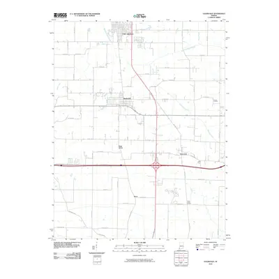 2010 Map of Haubstadt, 2010 Print