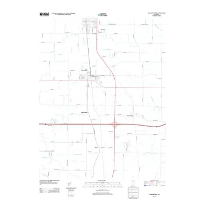 2013 Map of Haubstadt, 2013 Print