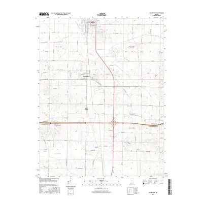 2016 Map of Haubstadt, 2016 Print