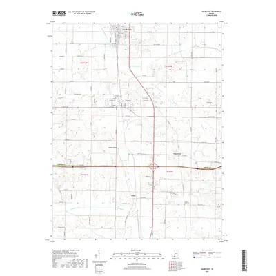 2019 Map of Haubstadt, 2019 Print
