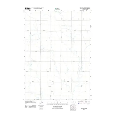 2012 Map of Haucks Lake, 2012 Print