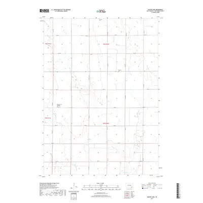2017 Map of Haucks Lake, 2017 Print