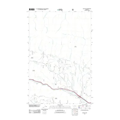 2011 Map of Haugan, 2011 Print