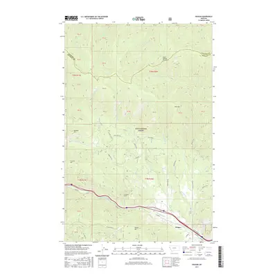 2017 Map of Haugan, 2017 Print