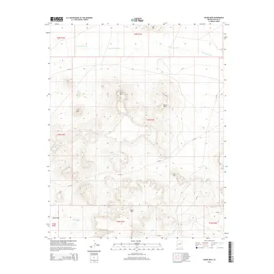 2014 Map of Hauke Mesa, 2014 Print