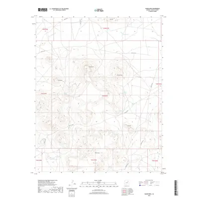 2018 Map of Hauke Mesa, 2018 Print