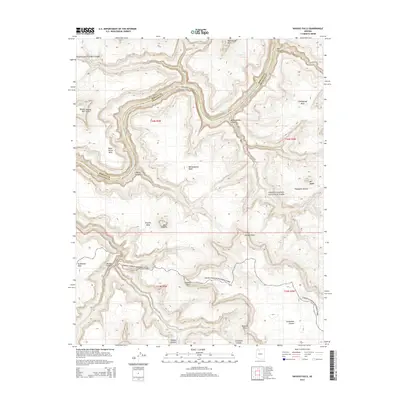 2014 Map of Havasu Falls, 2014 Print
