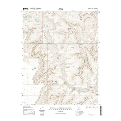 2014 Map of Havasupai Point, 2014 Print