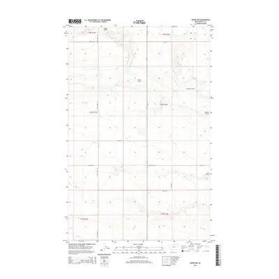 2014 Map of Havre NW, 2014 Print