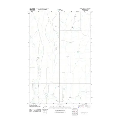 2011 Map of Hawk Coulee, 2011 Print