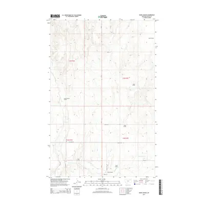 2014 Map of Hawk Coulee, 2014 Print