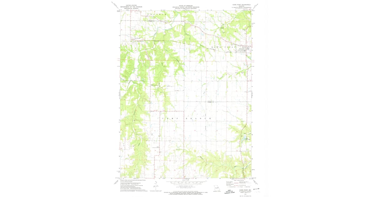 1973 Map of Hawk Point, MO — High-Res | Pastmaps