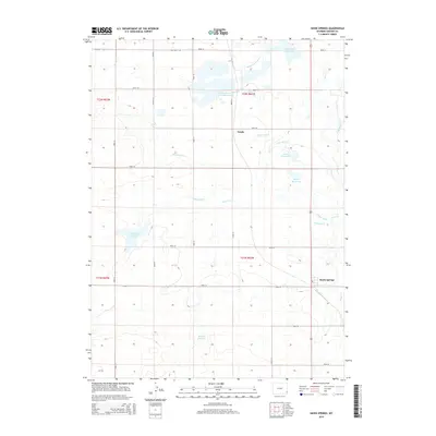 2015 Map of Hawk Springs, 2015 Print
