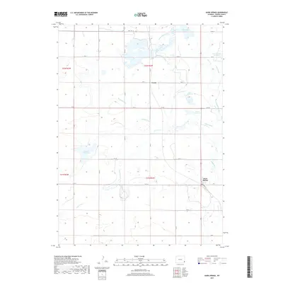 2017 Map of Hawk Springs, 2017 Print