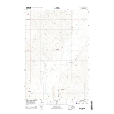 2014 Map of Hawkey Creek, 2014 Print