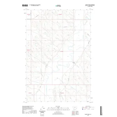 2020 Map of Hawkey Creek, 2020 Print