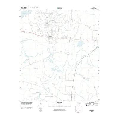 2010 Map of Hawkins, 2010 Print
