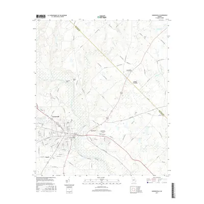 2017 Map of Hawkinsville, 2017 Print