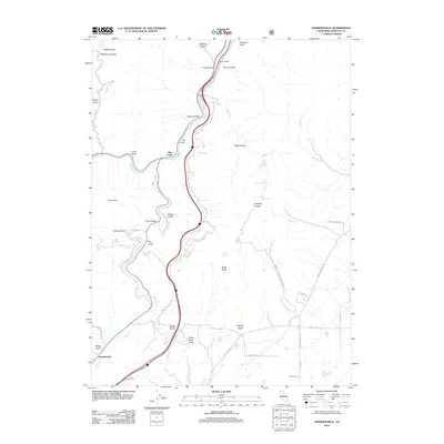 2012 Map of Hawkinsville, 2012 Print