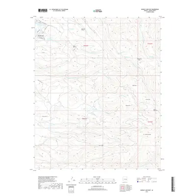 2018 Map of Hawley Lake East, 2018 Print