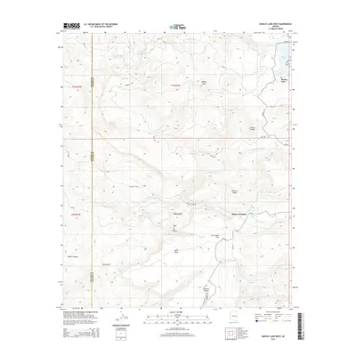 2014 Map of Hawley Lake West, 2014 Print