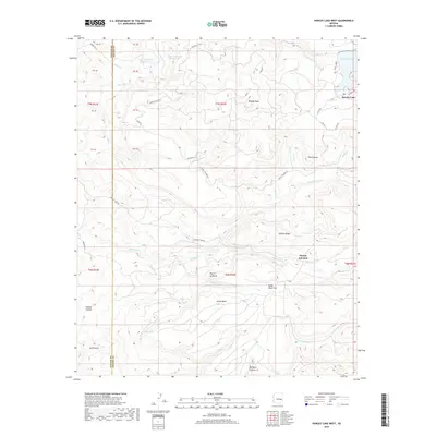 2018 Map of Hawley Lake West, 2018 Print