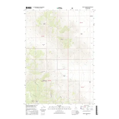 2017 Map of Hawley Mountain, 2017 Print