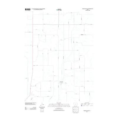 2013 Map of Hawleyville, 2013 Print