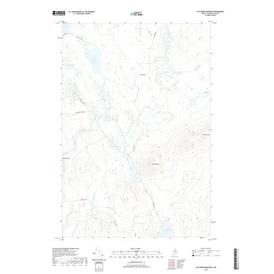 2018 Map of Hay Brook Mountain, 2018 Print