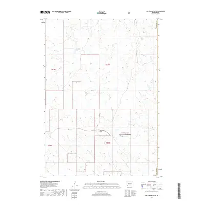 2017 Map of Hay Canyon Butte, 2017 Print