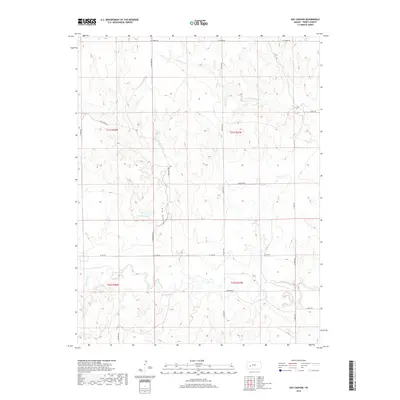 2018 Map of Hay Canyon, 2018 Print