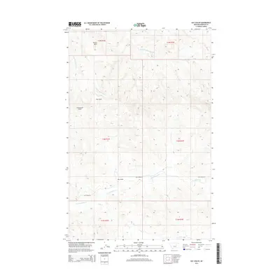2014 Map of Hay Coulee, 2014 Print